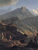 John Knox Landscape with Tourists at Loch Katrine Norge oil painting art